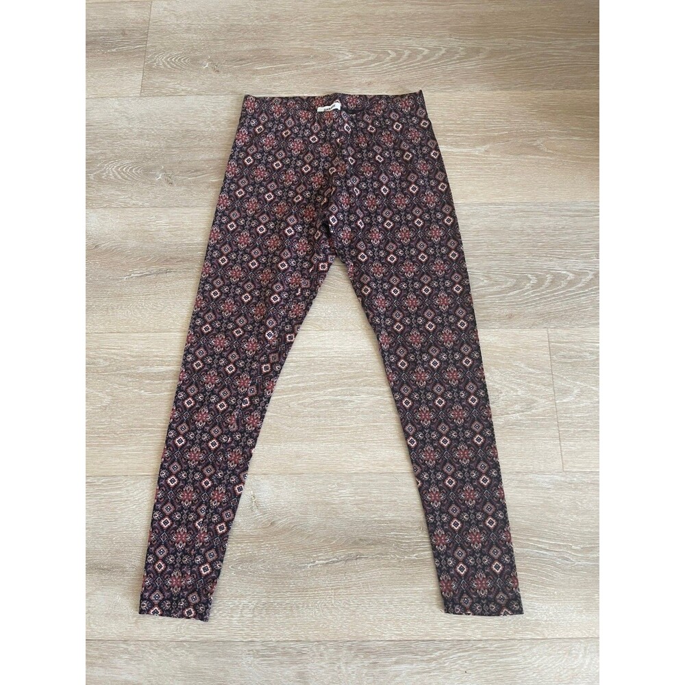 Garage Printed Leggings Womens Medium Boho Geometric Pattern Stretch